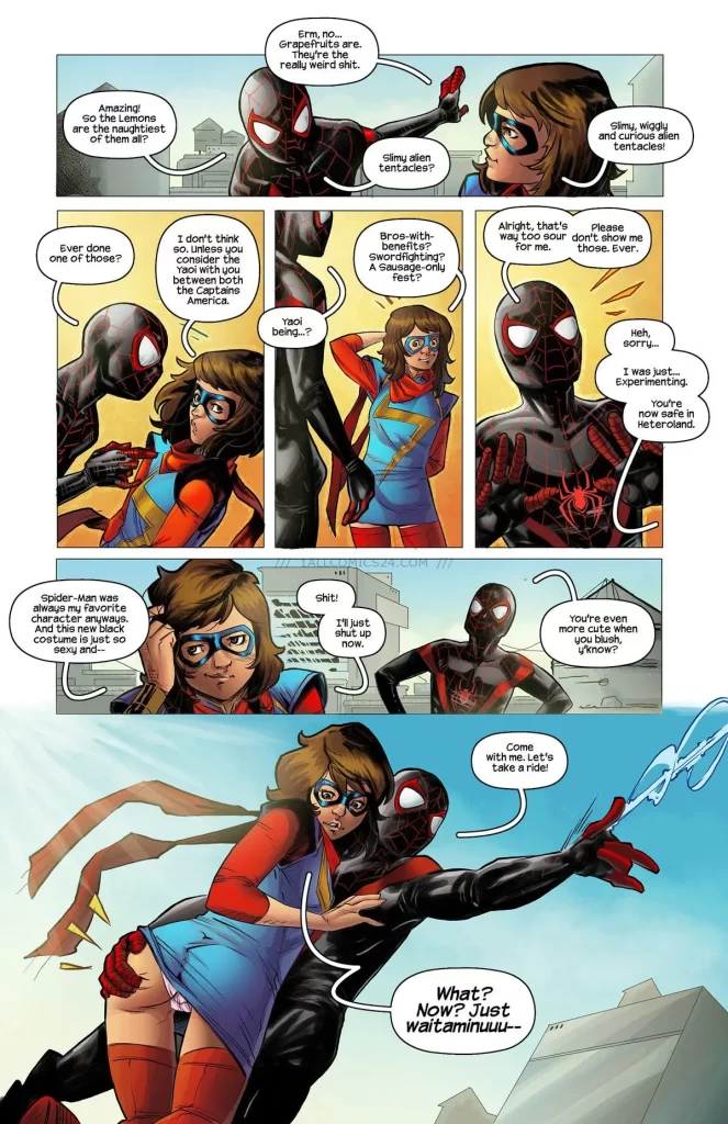 Watch porn comics — Ms.marvel spiderman 1 06 — by 1allcomics24.com