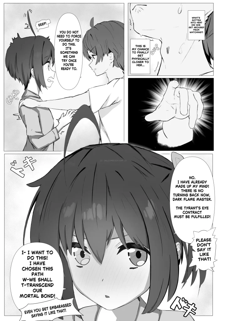 Watch porn comics — Rikka's surprise attack 01 (8) — by 1allcomics24.com