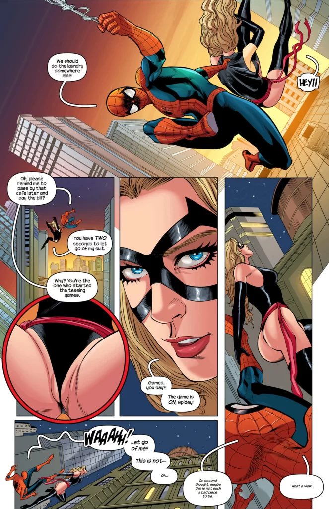 Watch porn comics — The amazing spiderman & ms. marvel 04 — by 1allcomics24.com