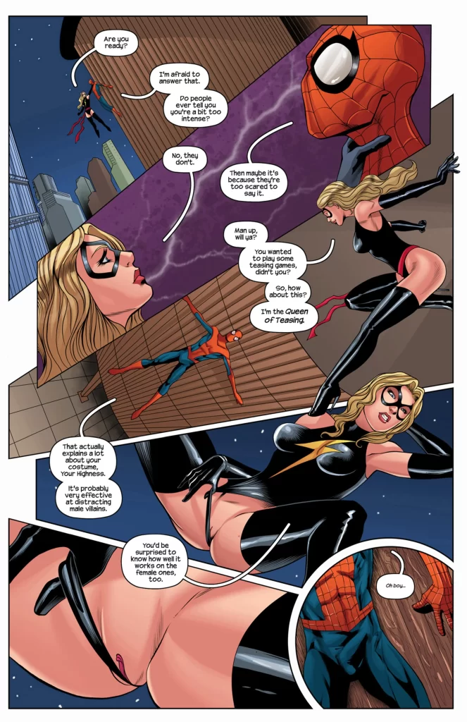 Watch porn comics — The amazing spiderman & ms. marvel 05 — by 1allcomics24.com
