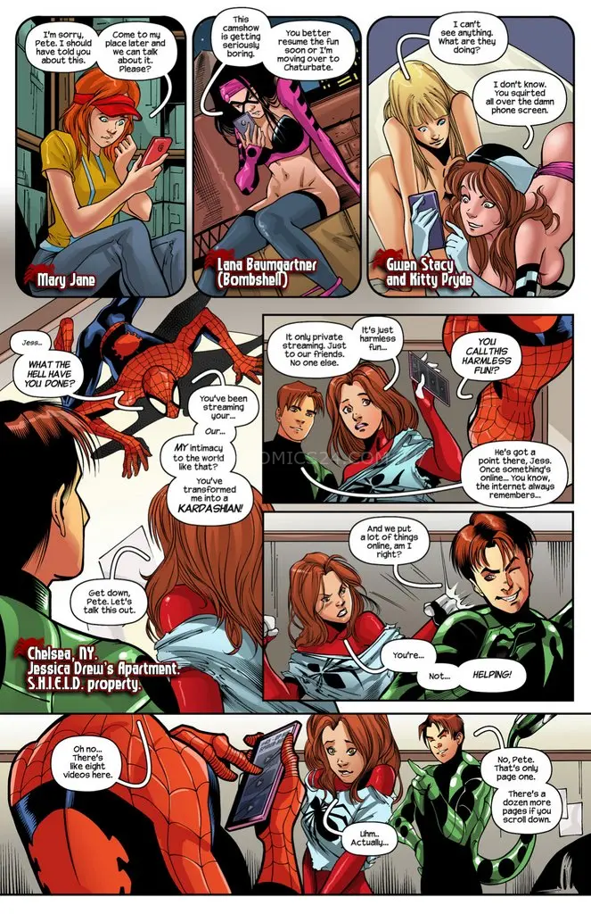 Watch porn comics — Ultimate spider man xxx 12 spidercest 02 — by 1allcomics24.com