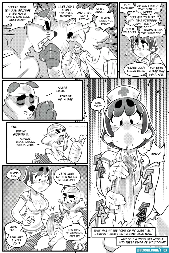 Watch porn comics — Lora nurse for the day 10 — by 1allcomics24.com