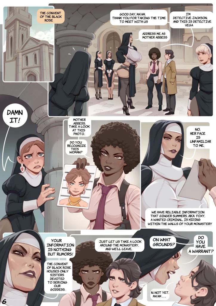 Watch porn comics — Nun on the run 07 — by 1allcomics24.com