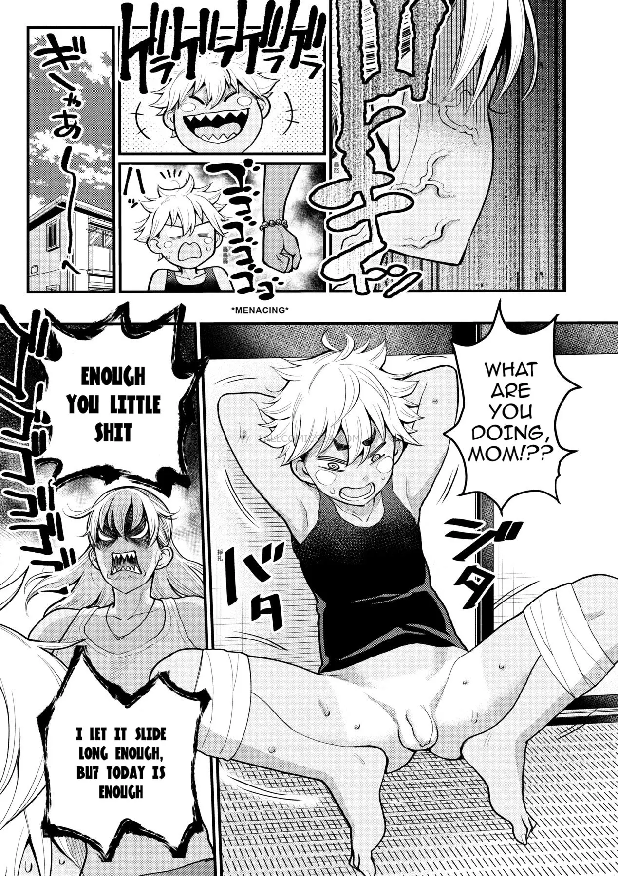 Watch porn comics — Demonic torture! sadistic, hairy, ex juvenile delinquent mom trains her naughty son 05 — by 1allcomics24.com