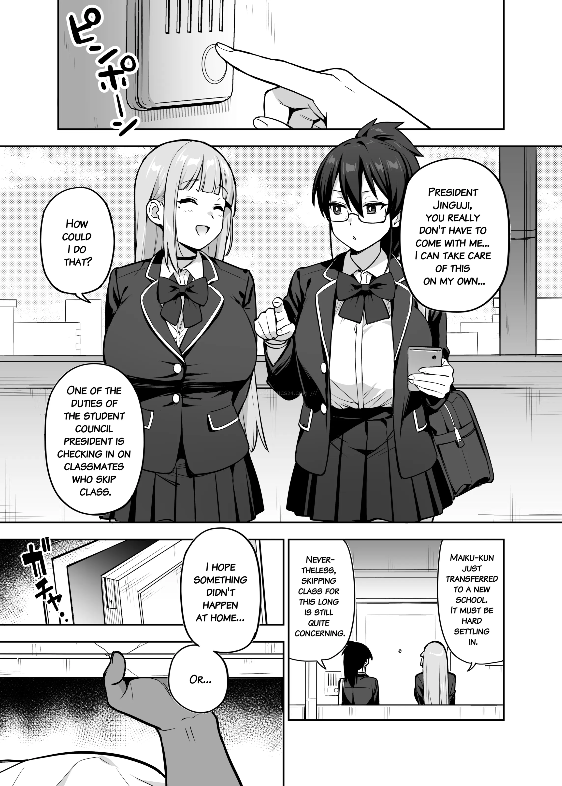 Watch porn comics — About the student council members huge tits 30 — by allcomics24.com