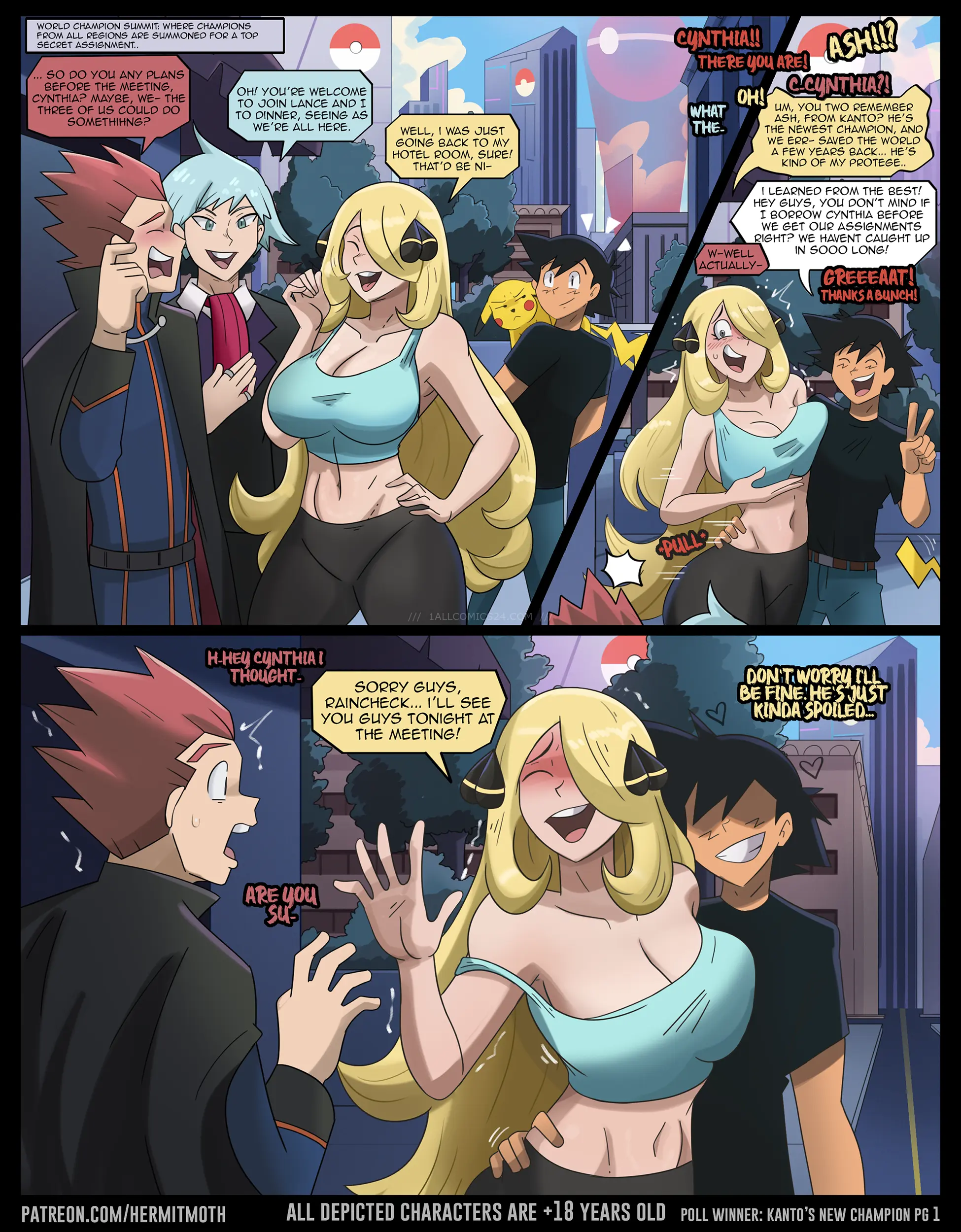 Watch porn comics — Kantos new champion 1 — by allcomics24.com