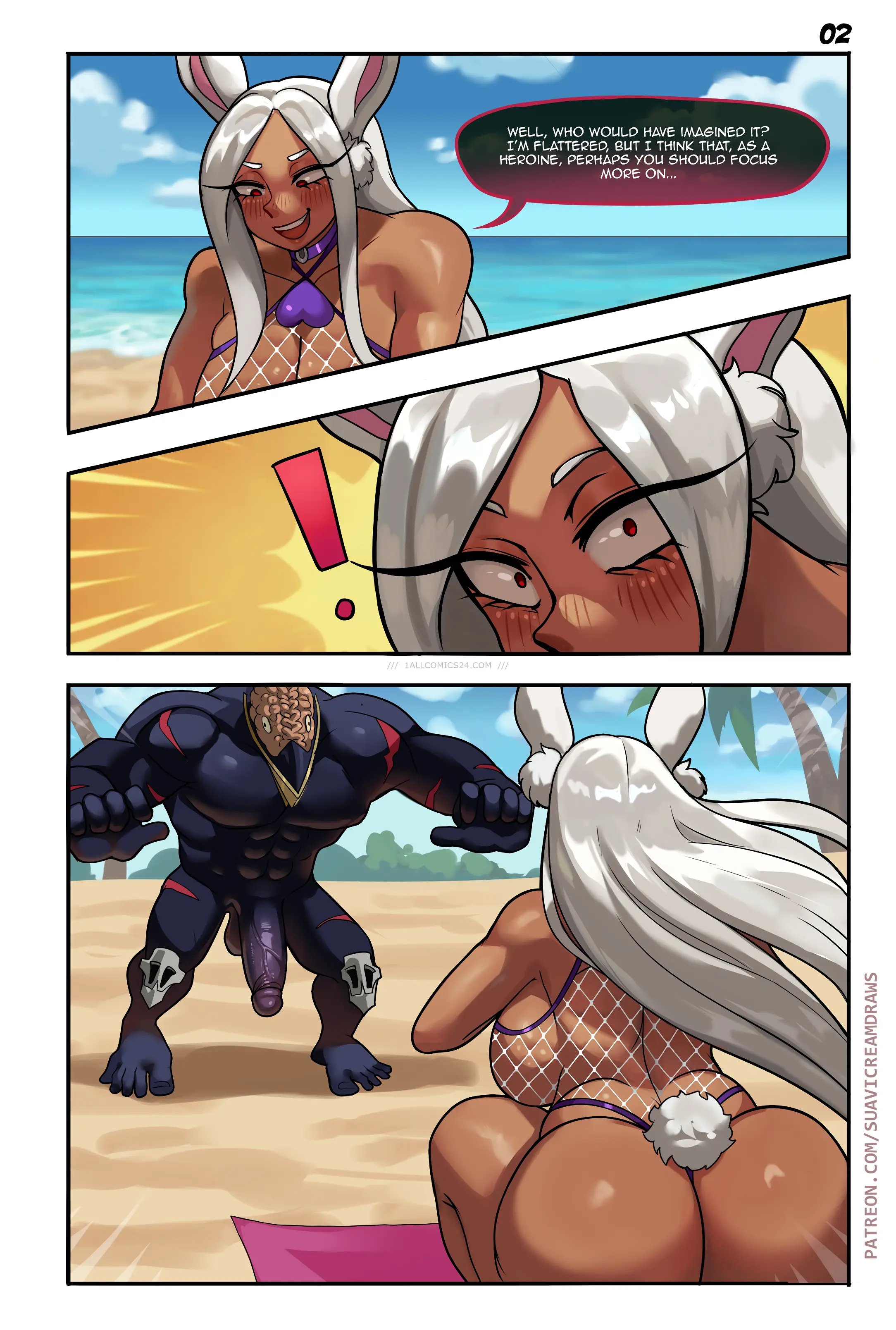 Watch porn comics — Mirkos beach training 03 — by allcomics24.com