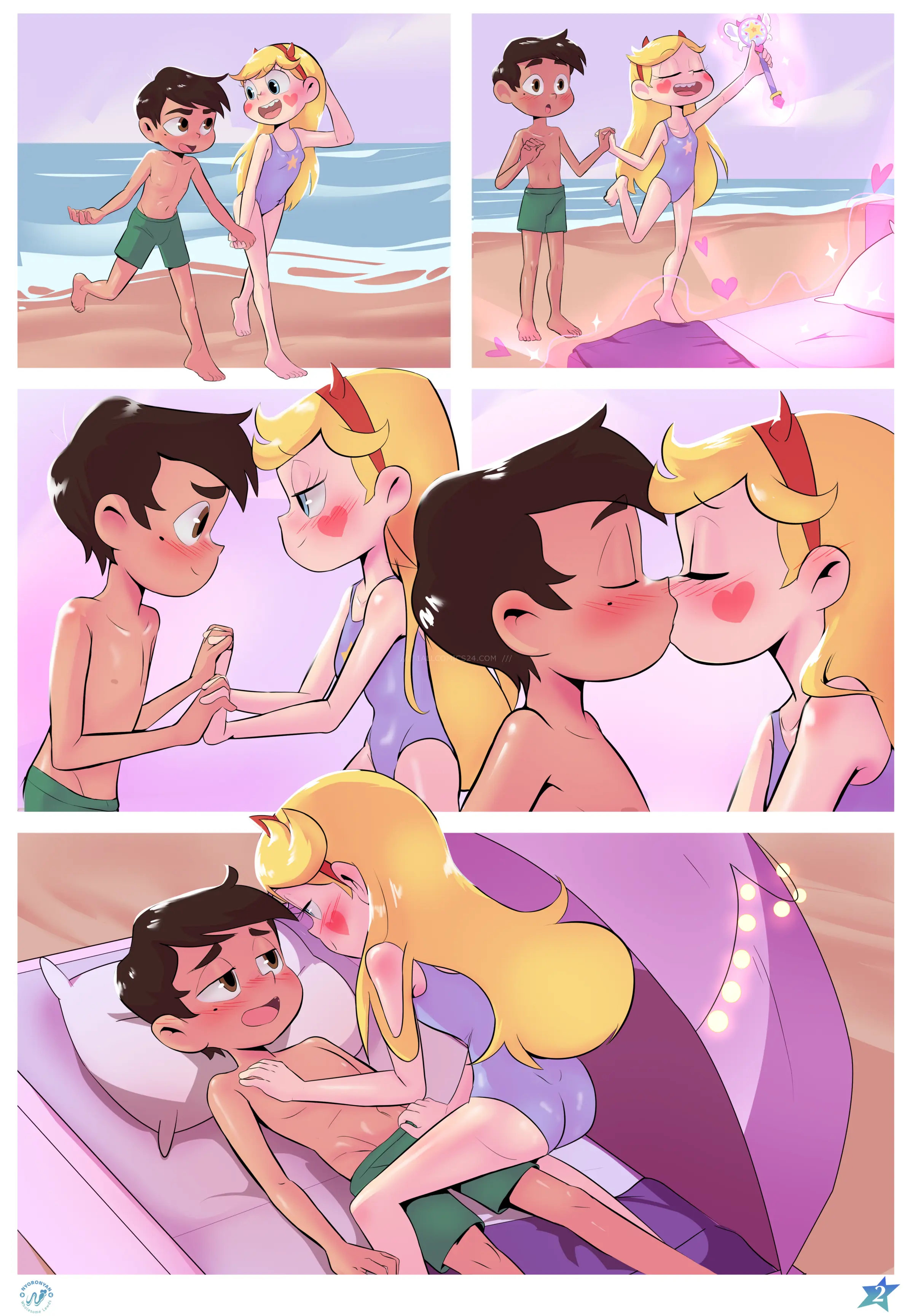 Watch porn comics — Beach day 1 — by allcomics24.com