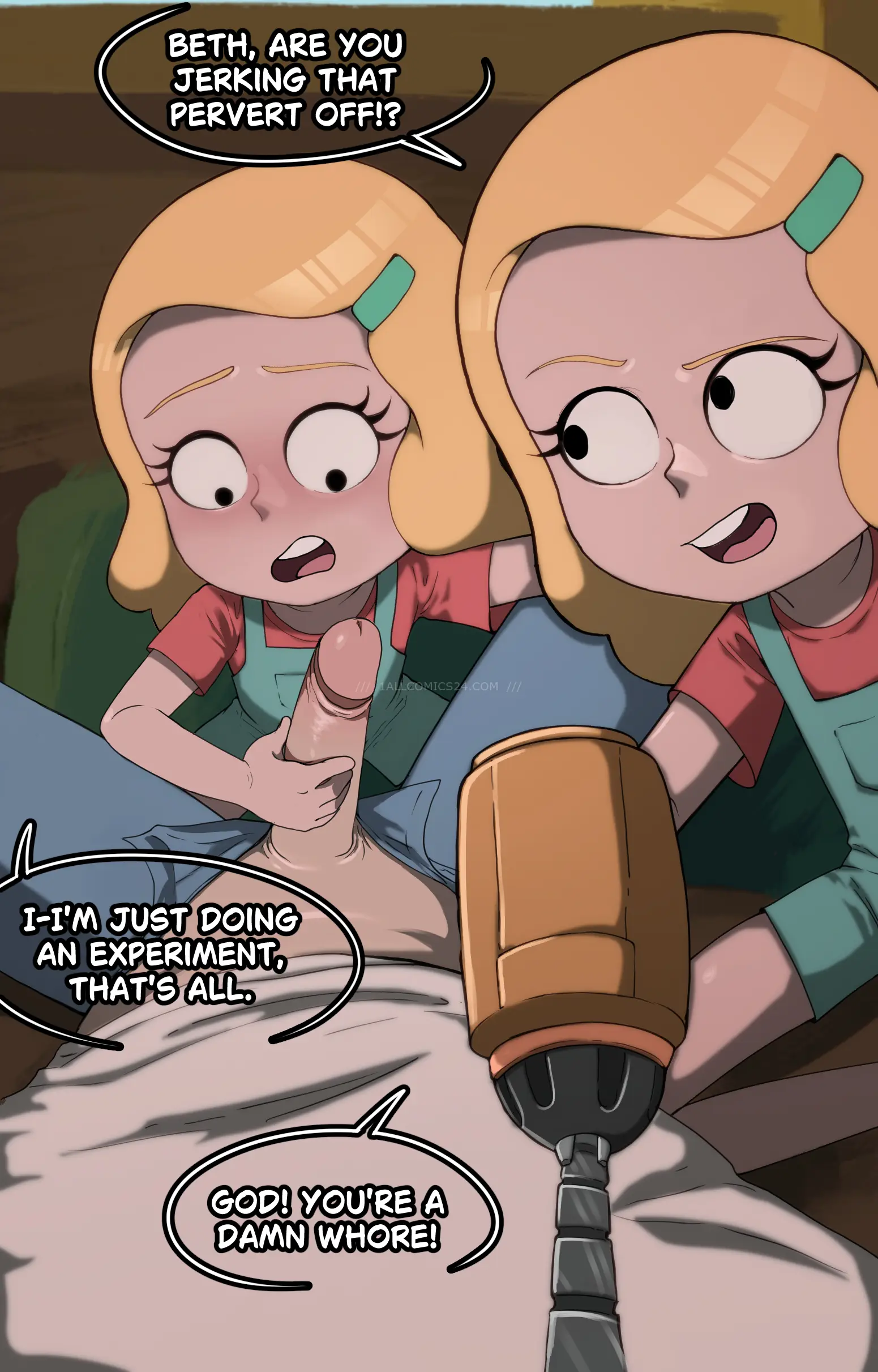 Watch porn comics — Double beth 09 — by allcomics24.com