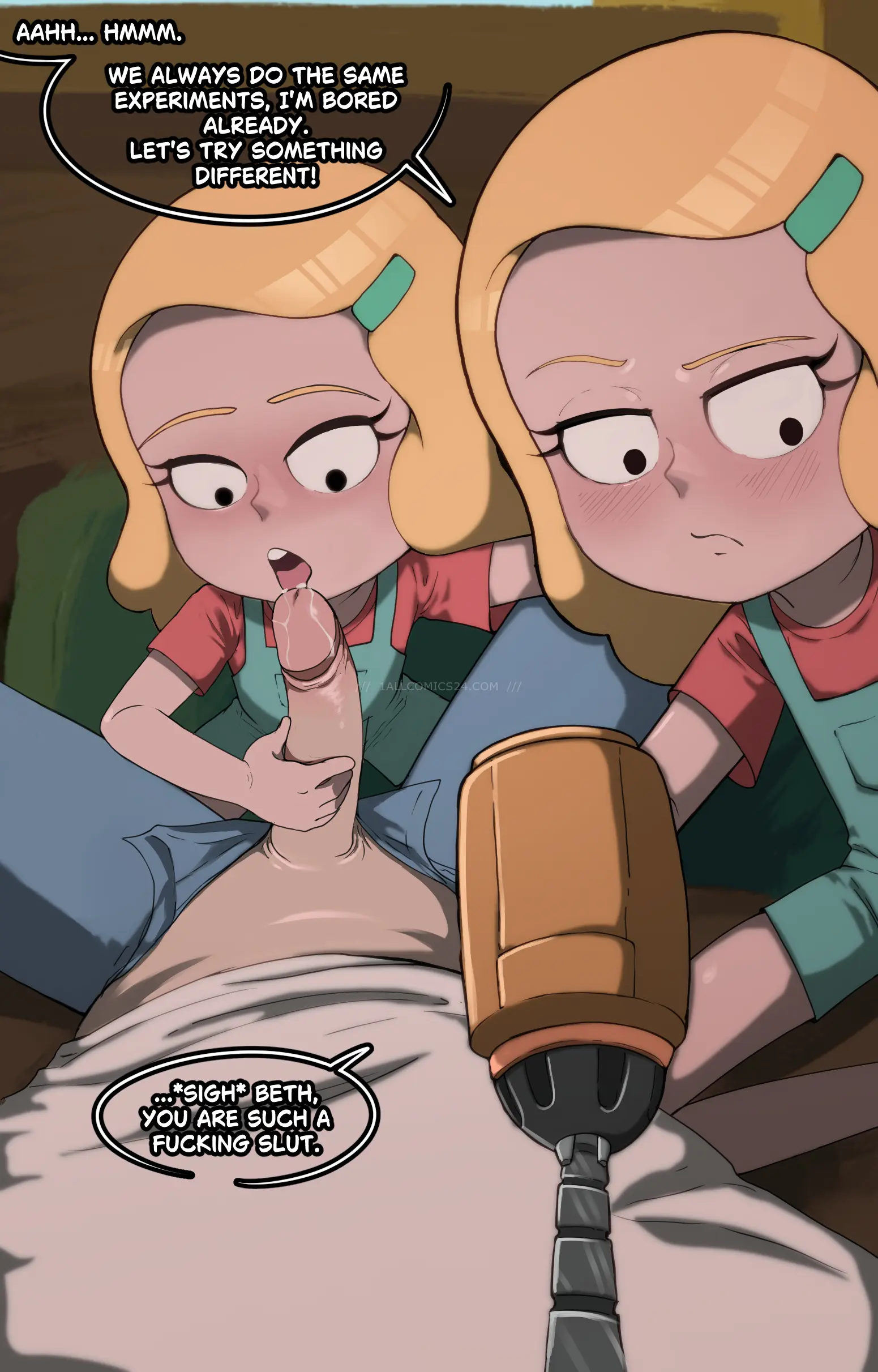 Watch porn comics — Double beth 10 — by allcomics24.com