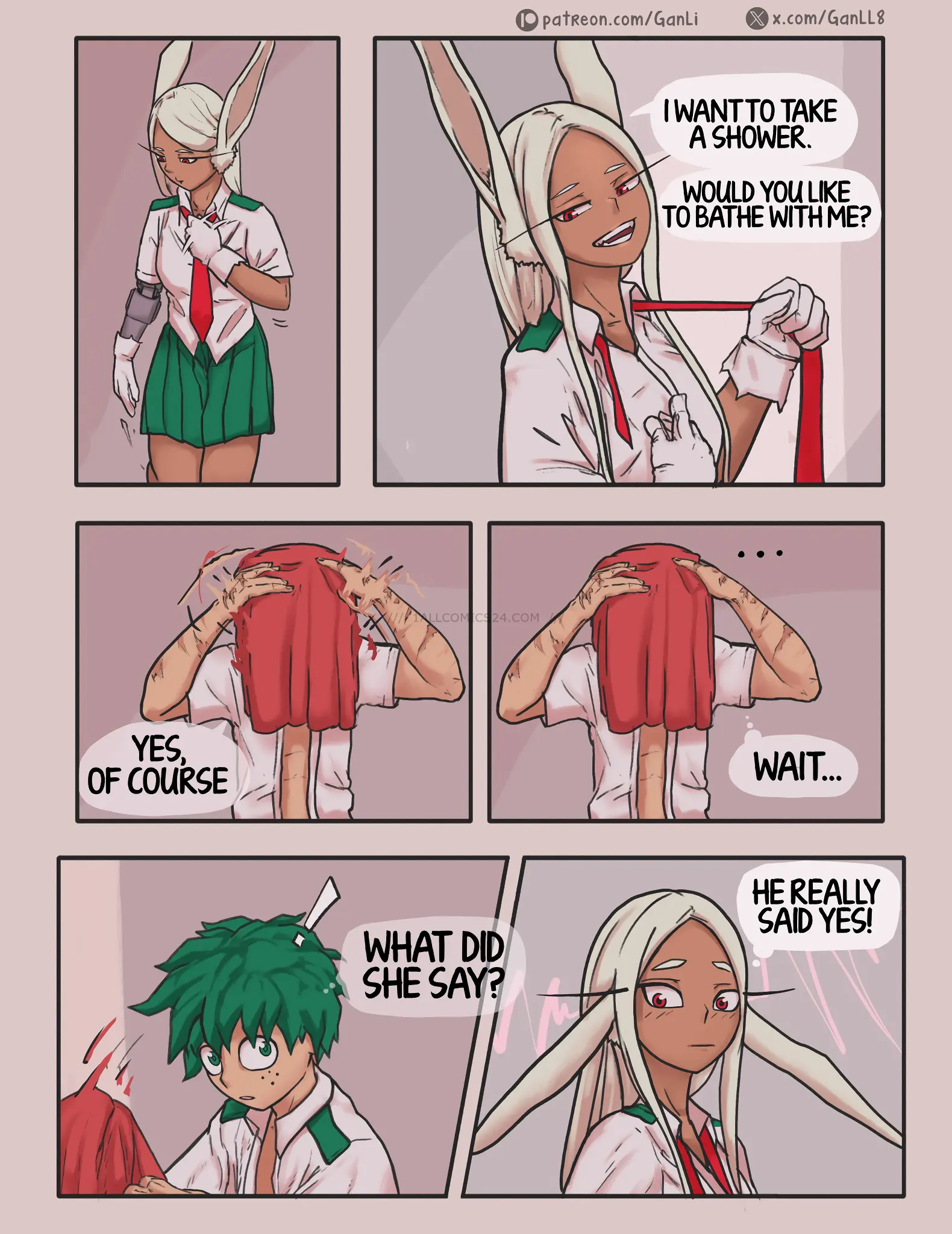 Watch porn comics — Mirko x deku 05 — by allcomics24.com
