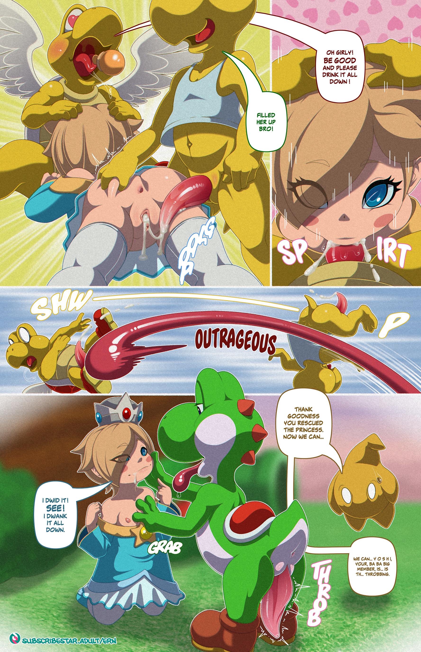 Watch porn comics — Yoshis rescue 5 — by allcomics24.com