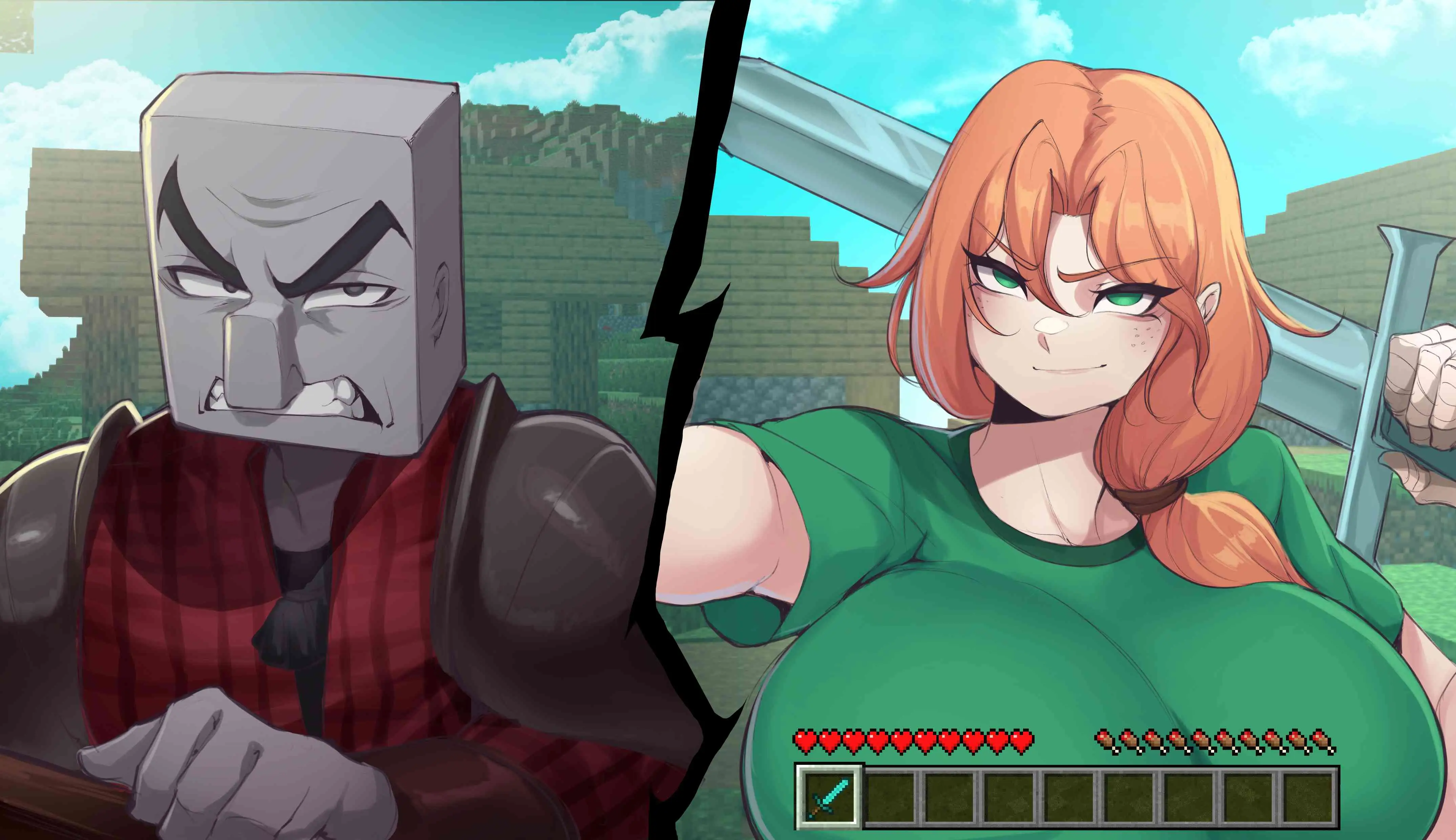 Watch porn comics — Alex vs pillager 02 min — by allcomics24.com