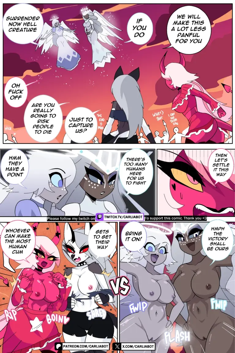 Watch porn comics — Loona and verosika vs emily and sera 1 — by allcomics24.com