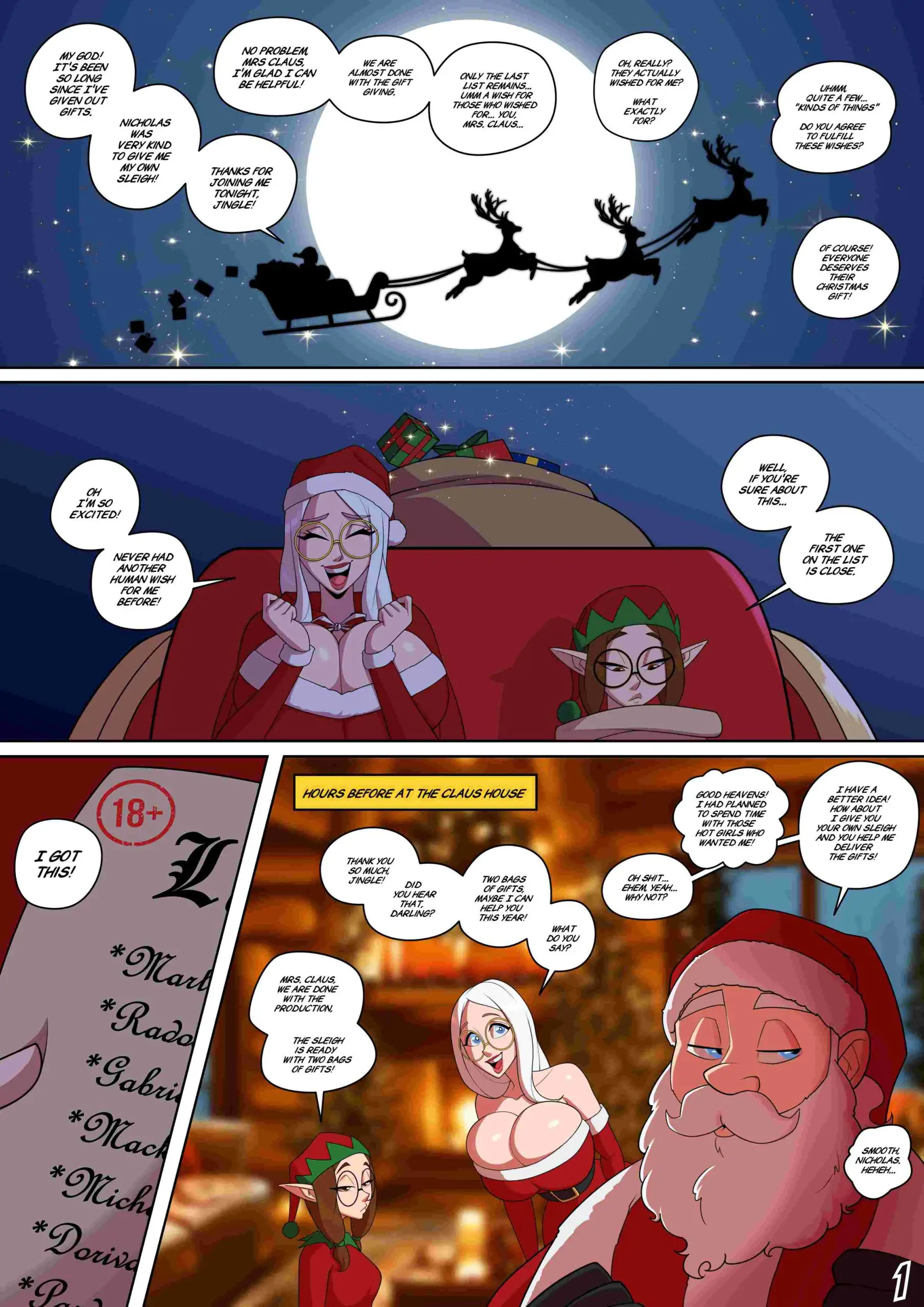 Watch porn comics — Mrs claus in white christmas 01 min — by allcomics24.com