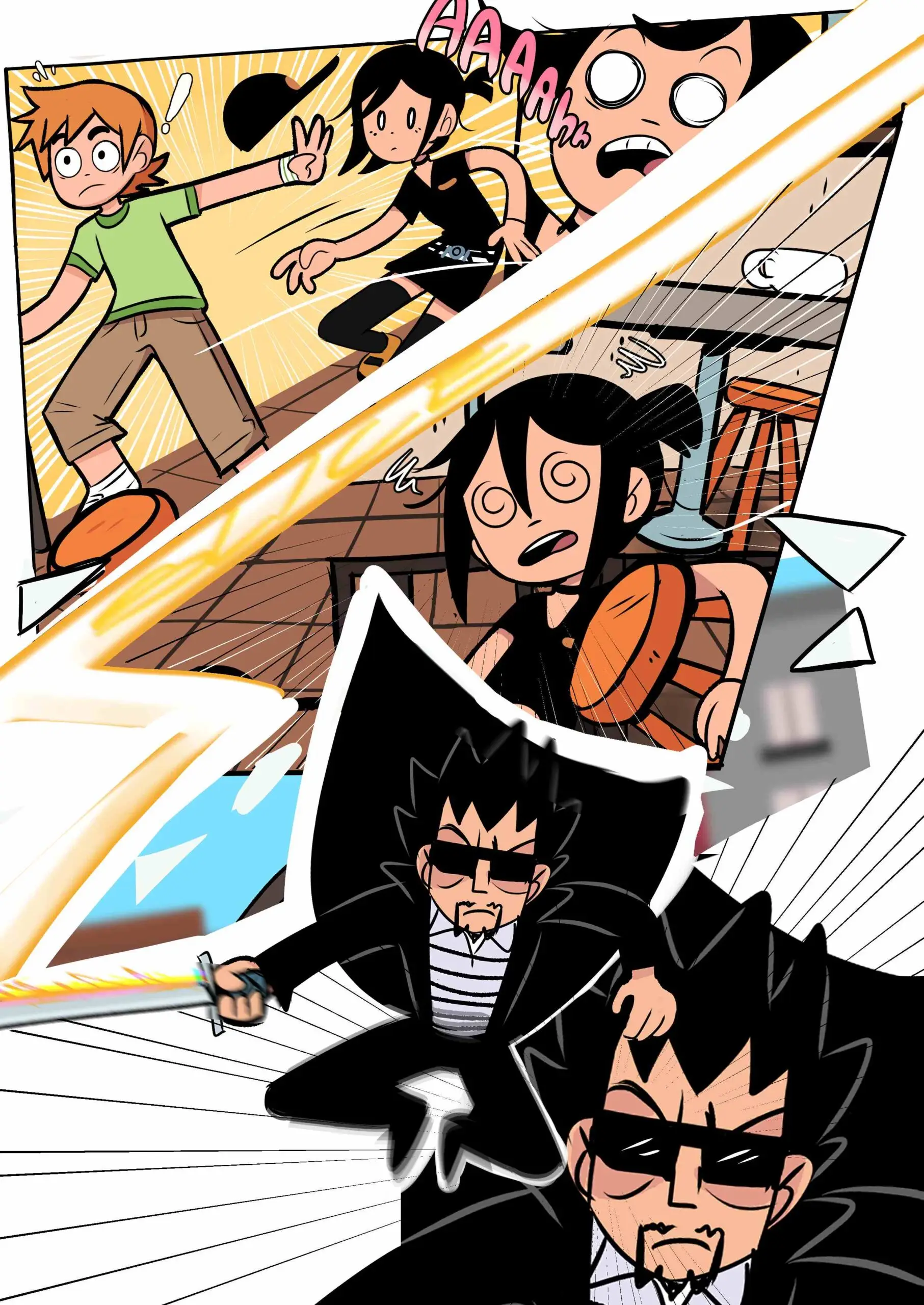 Watch porn comics — Scott pilgrim has a job 11 min — by allcomics24.com