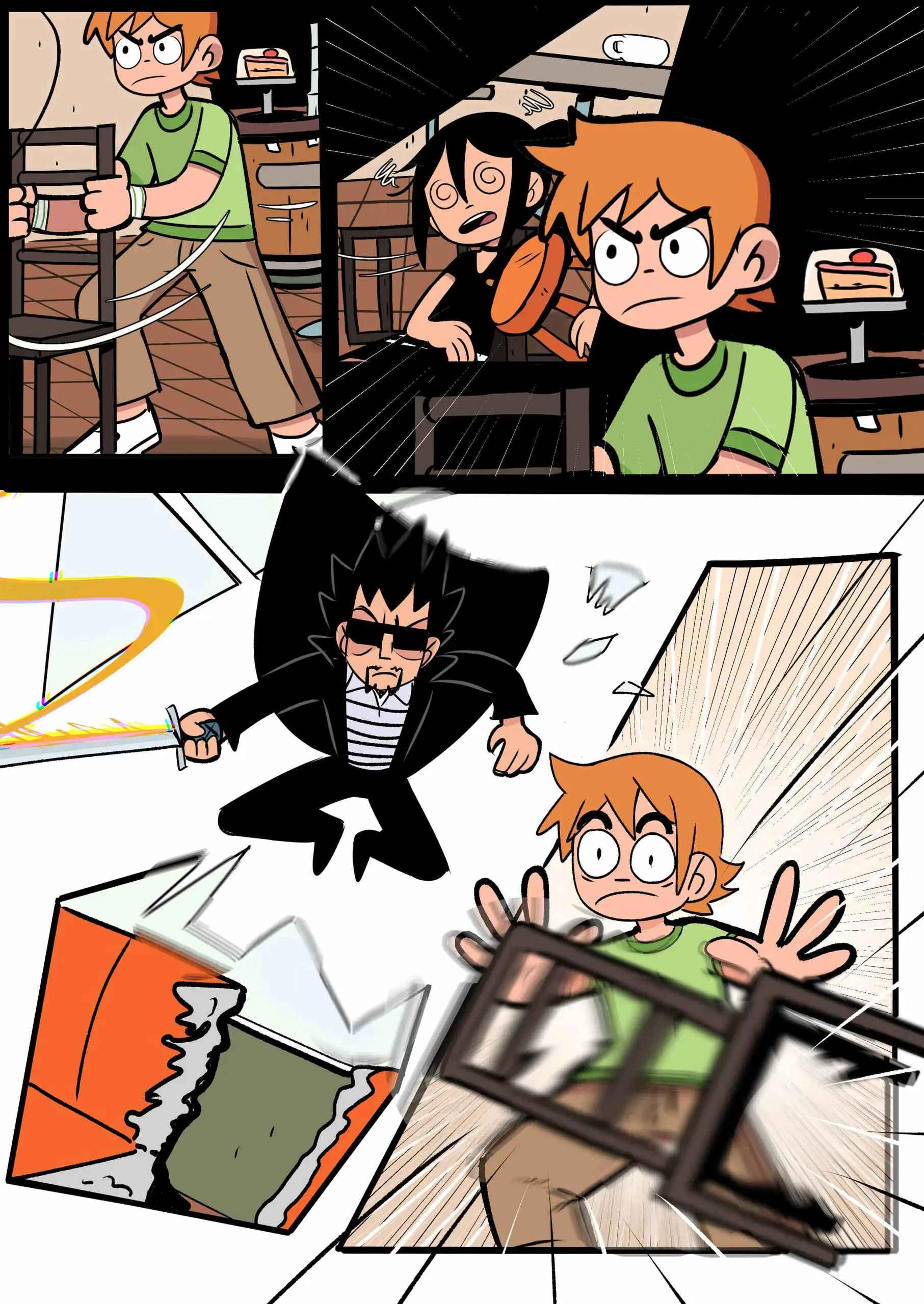 Watch porn comics — Scott pilgrim has a job 12 min — by allcomics24.com