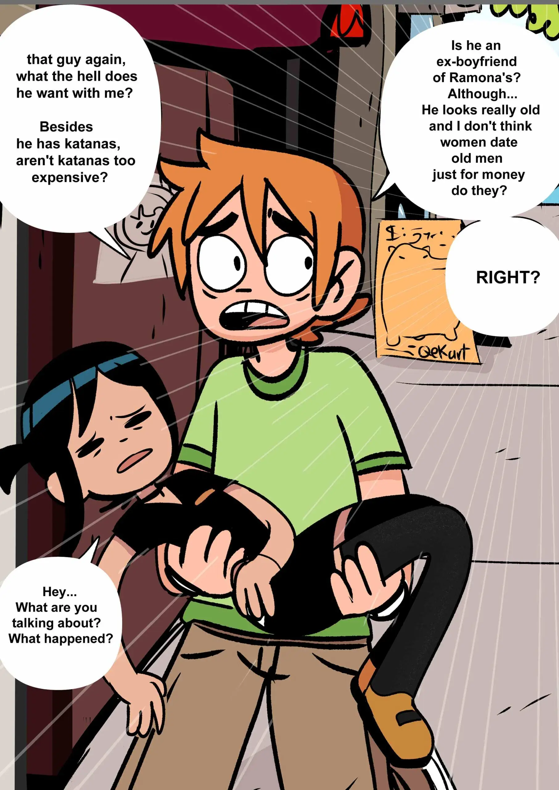 Watch porn comics — Scott pilgrim has a job 14 min — by allcomics24.com