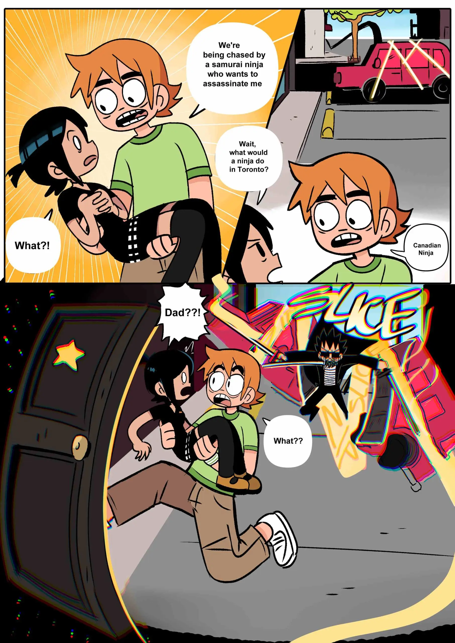 Watch porn comics — Scott pilgrim has a job 15 min — by allcomics24.com