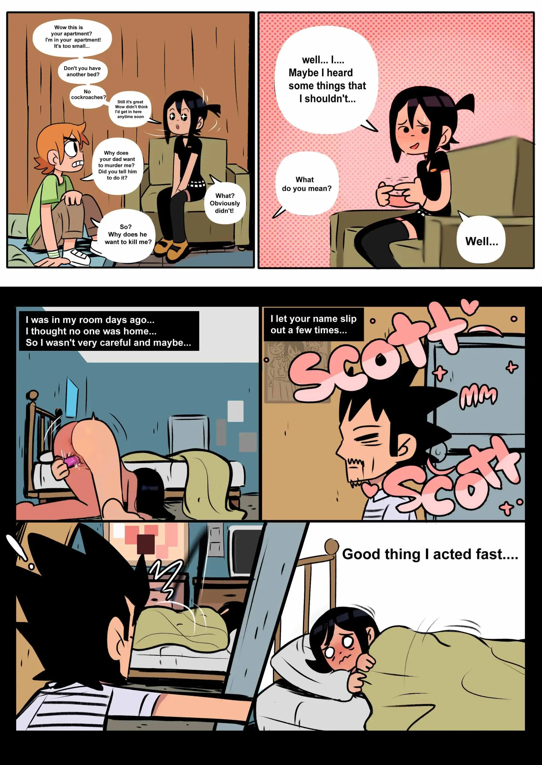 Watch porn comics — Scott pilgrim has a job 18 min — by allcomics24.com