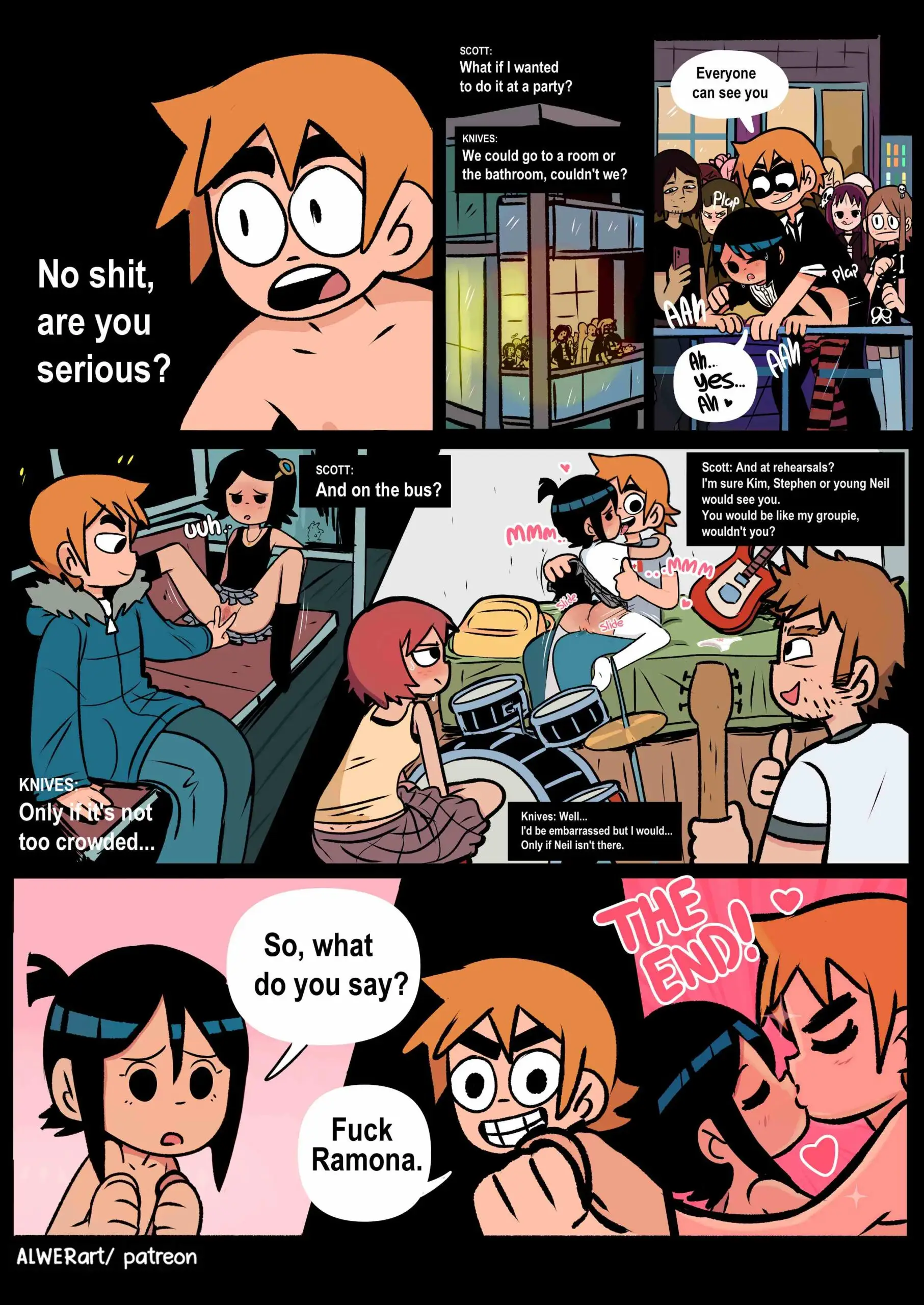 Watch porn comics — Scott pilgrim has a job 32 min — by allcomics24.com