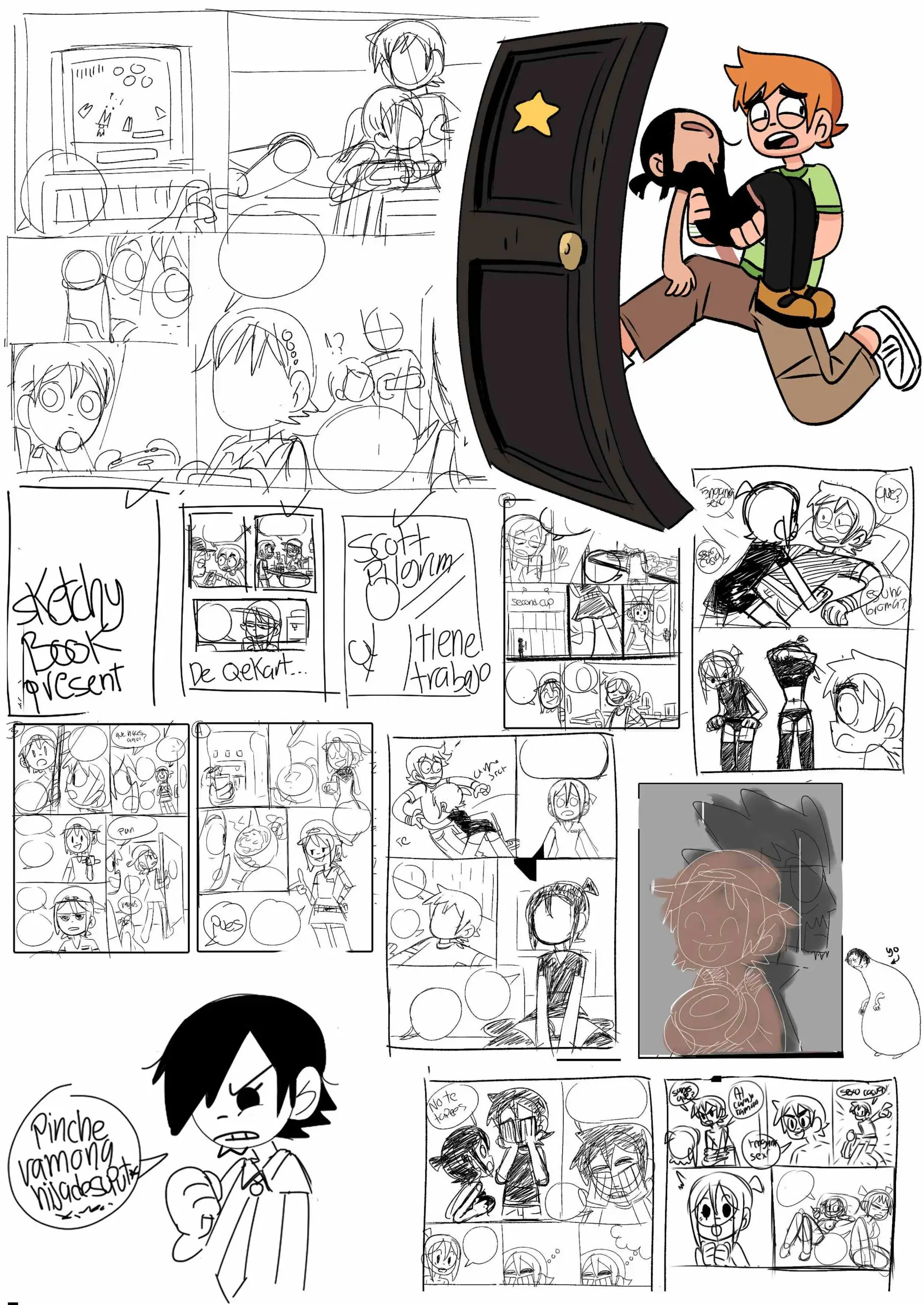 Watch porn comics — Scott pilgrim has a job 45 min — by allcomics24.com